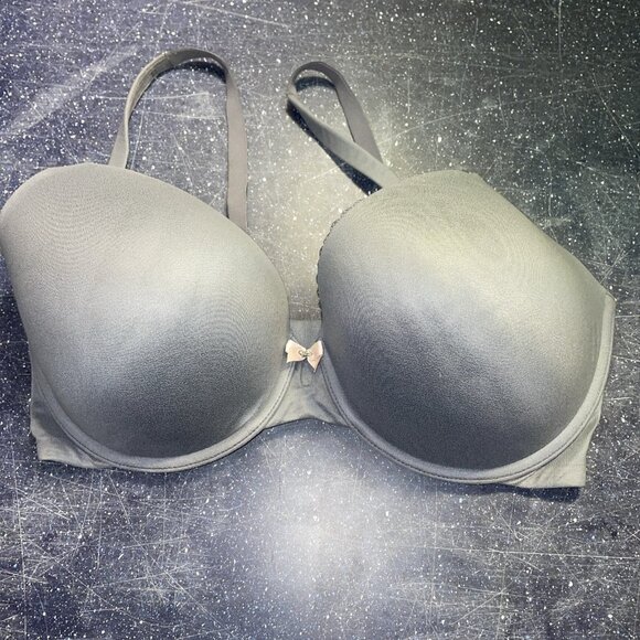 Body By Victoria’s Secret 36DDD Perfect Shape Bra Gray Lined Underwire Keyhole - Picture 1 of 8